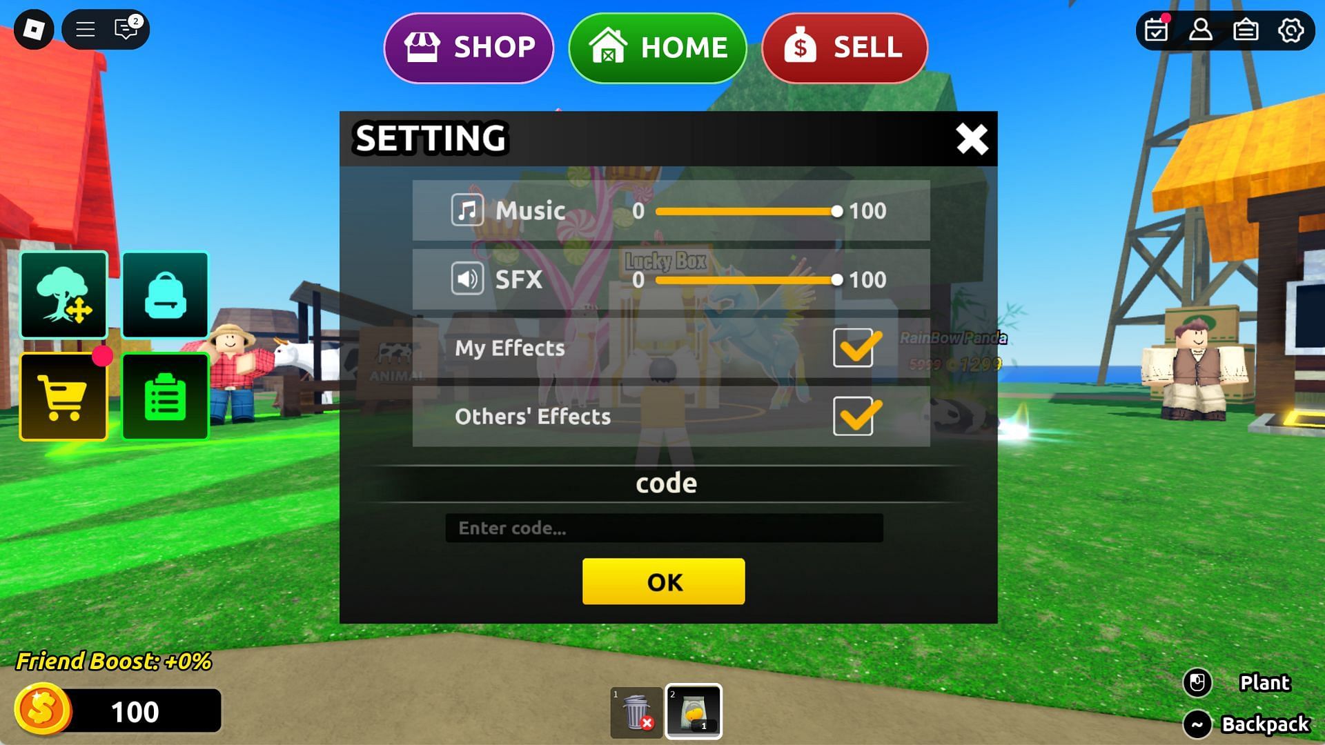 Redemption screen (Image via Roblox)